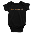 Infant Equal In God’s Eyes Black Multicolor - Bodysuit