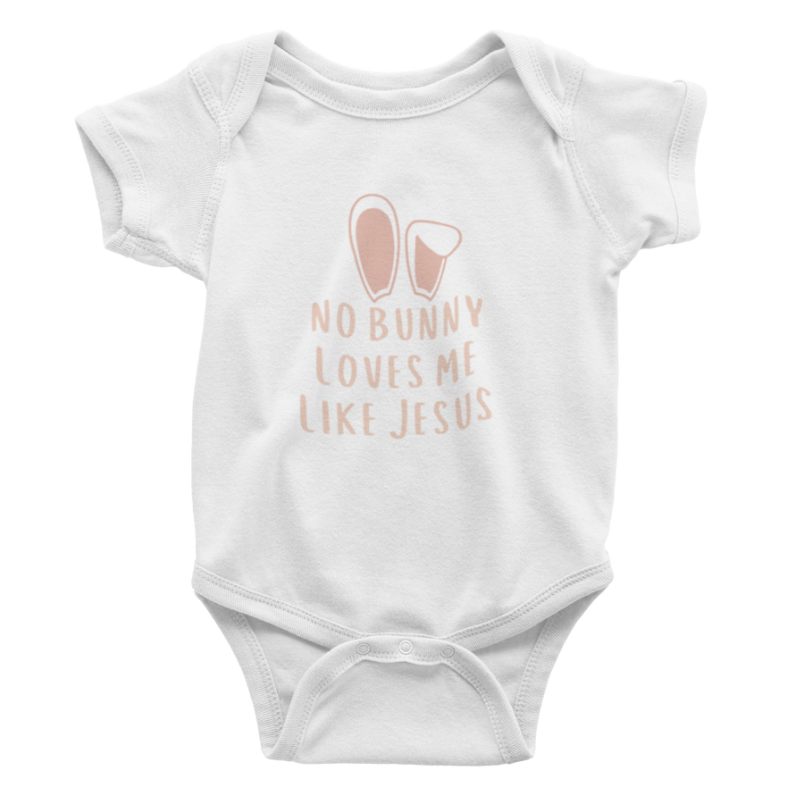 No Bunny Loves Me Like Jesus Rose - Bodysuit