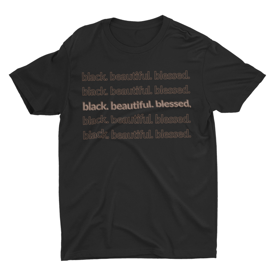 Adult Black. Beautiful. Blessed. Crew Neck