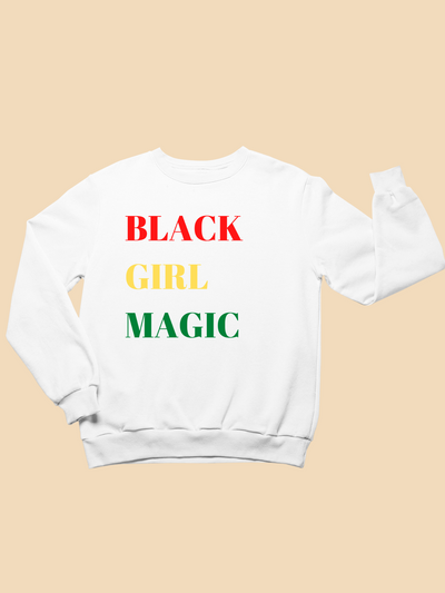 Kids Black Girl Magic Rasta Toddler Sweatshirt