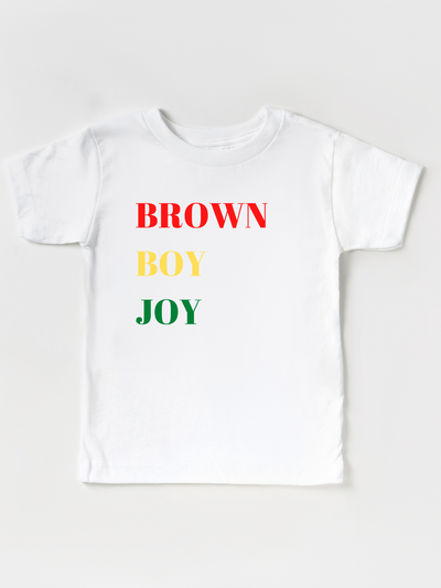 Kids Brown Boy Joy Rasta - Tee