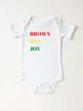 Infant Brown Boy Joy Rasta - Bodysuit