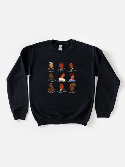 Adult Historical Black Figures Sweatshirt