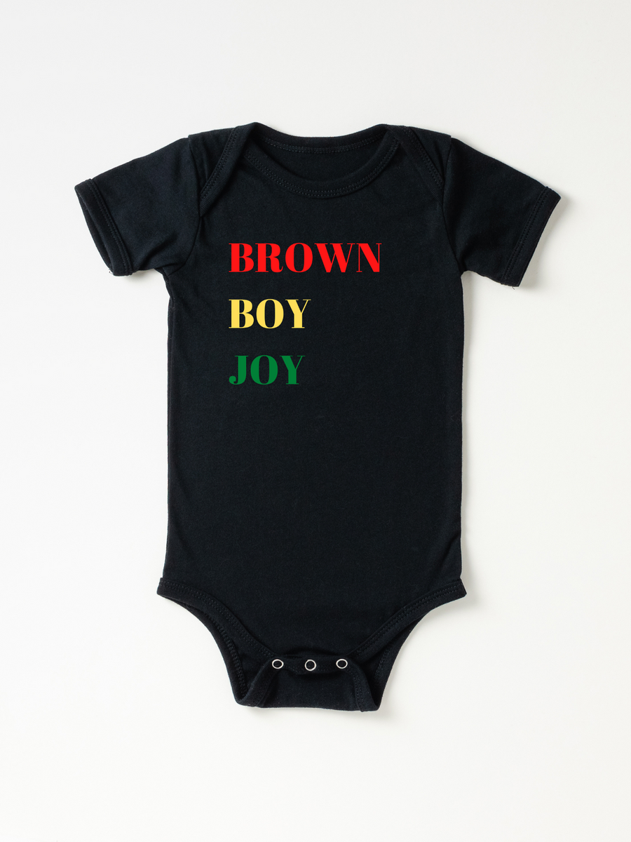 Infant Brown Boy Joy Rasta - Bodysuit