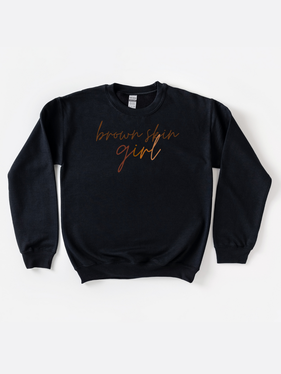 Adult Brown Skin Girl Sweatshirt