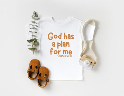 Kids God Has A Plan For Me Jeremiah 29:11 - Tee