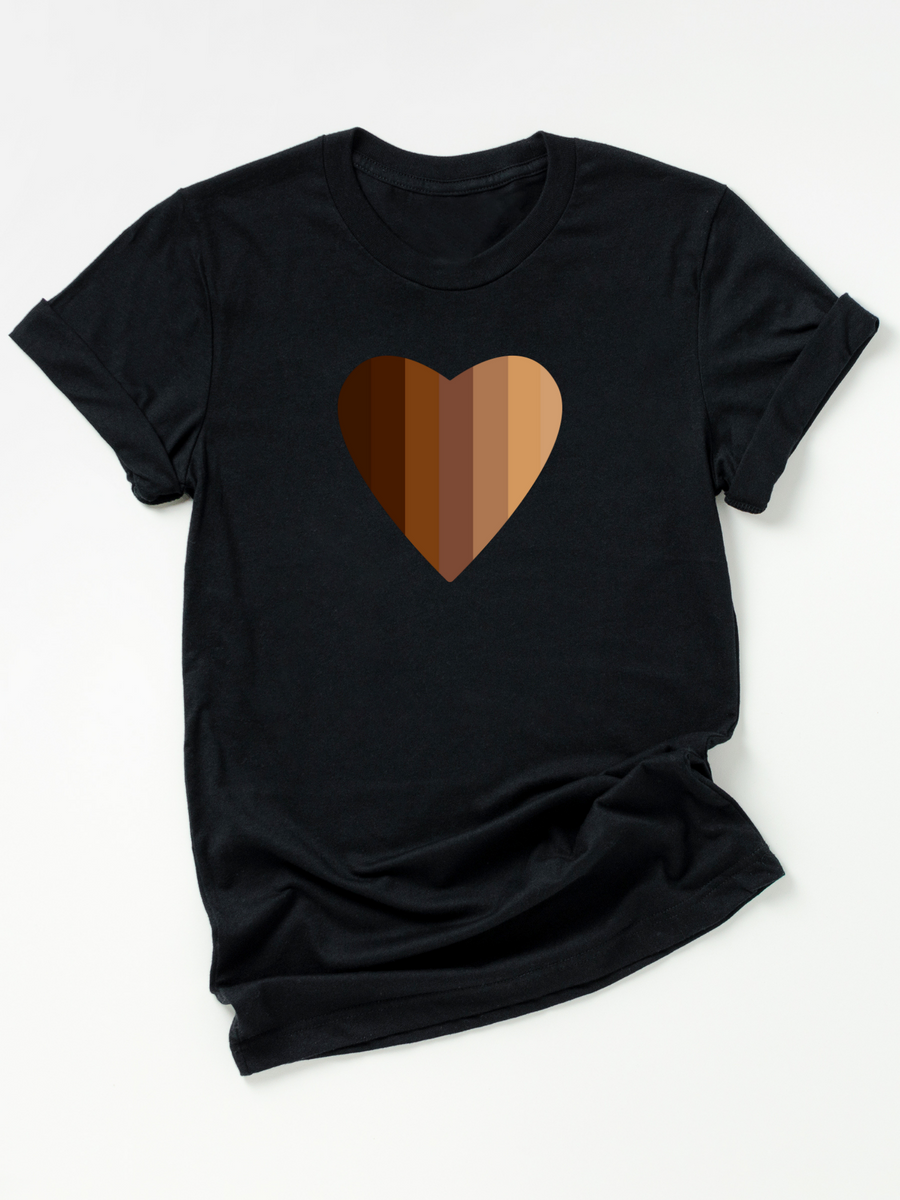 Adult Shades of Brown Crew Neck