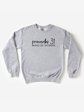 Adult Proverbs 31 Woman Sweatshirt