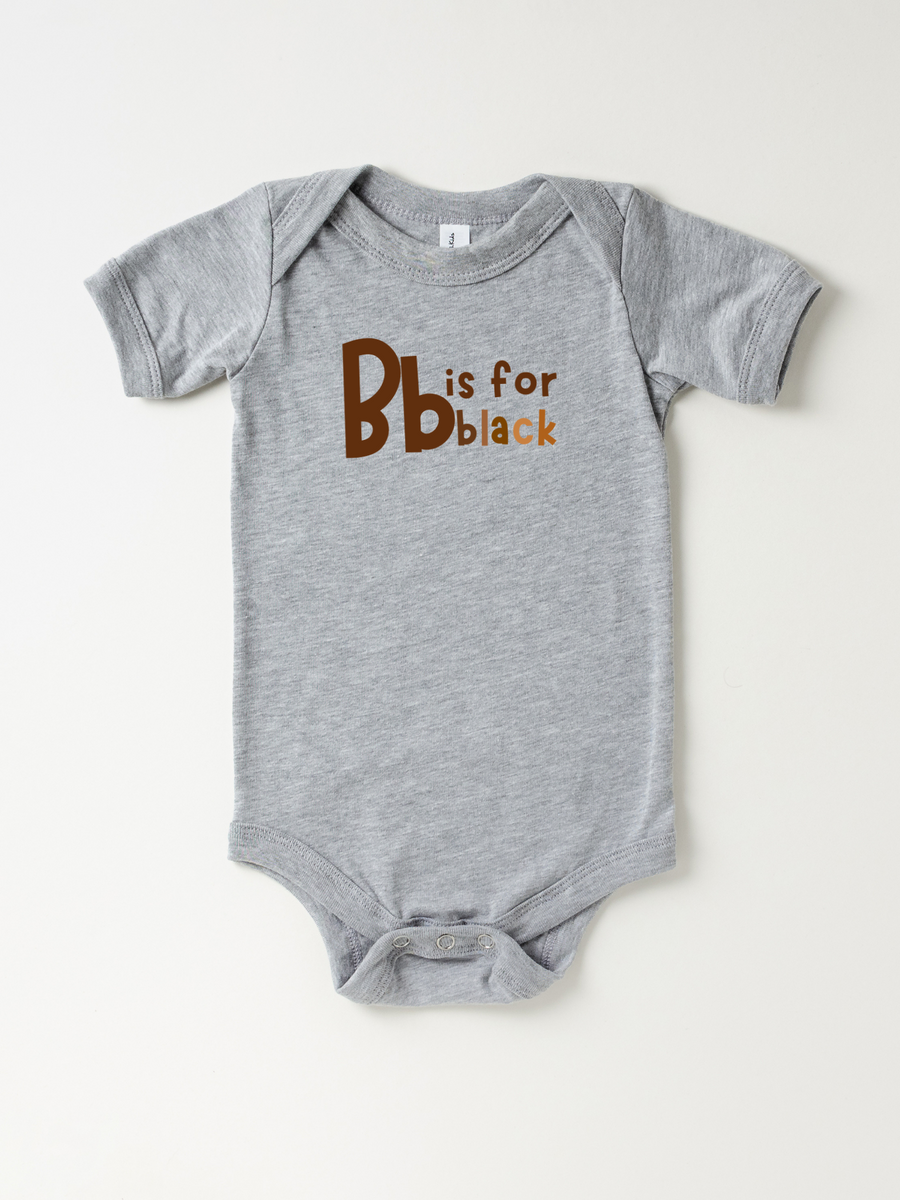 Infant Bb Is For Black - Bodysuit