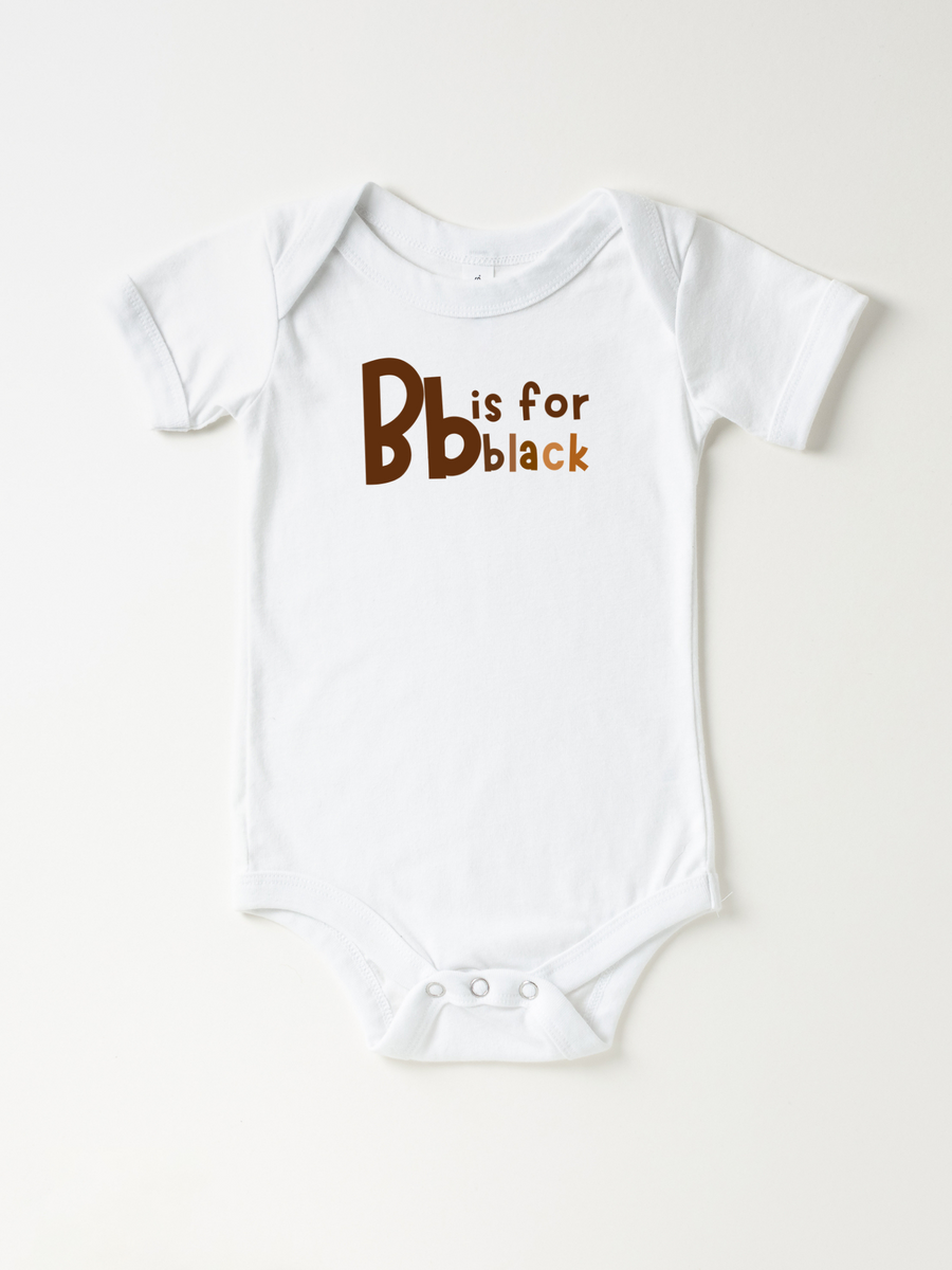 Infant Bb Is For Black - Bodysuit