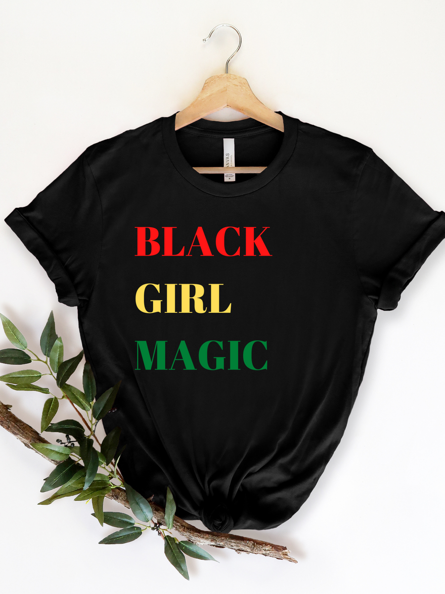 Adult Black Girl Magic Rasta Crew Neck