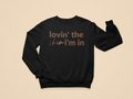 Lovin' The Skin I'm In Black Sweatshirt Set