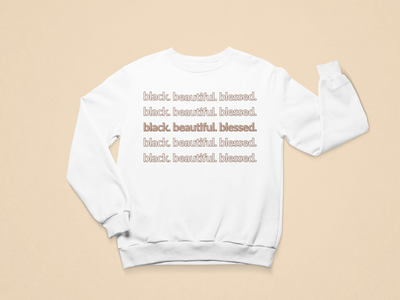 Kids Black. Beautiful. Blessed. Toddler Sweatshirt