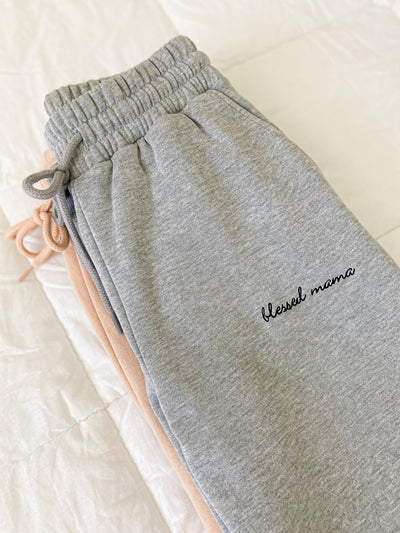 Blessed Mama Embroidered Sweats