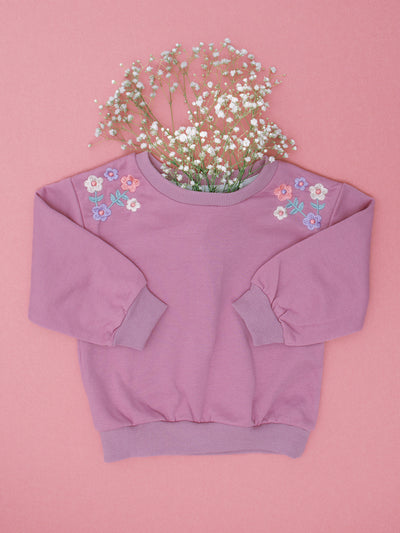 Embroidered Floral Sweater