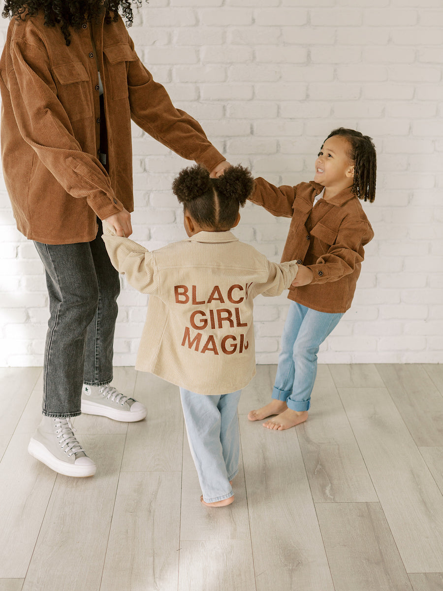 Kids Black Girl Magic Corduroy Jacket