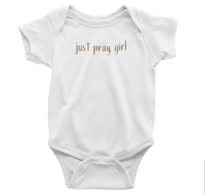 Infant Just Pray, Girl Caramel - Bodysuit