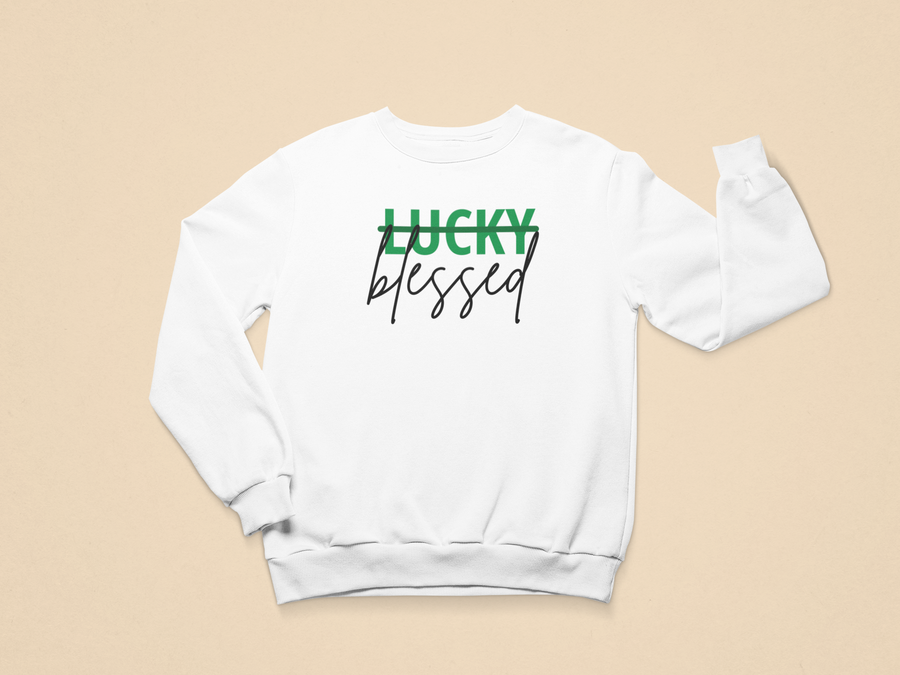 Kids Not Lucky, Blessed Toddler Sweatshirt
