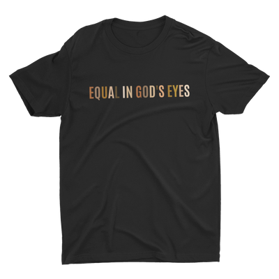 Adult Equal In God’s Eyes Black Multicolor Crew Neck