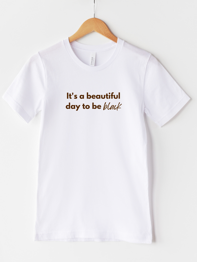 Adult It’s A Beautiful Day To Be Black Crew Neck