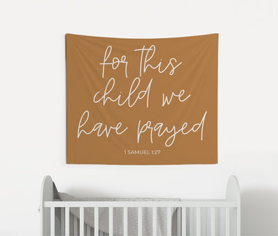 For This Child We Have Prayed Tapestry