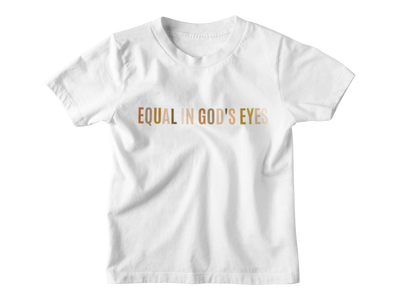 Kids Equal In God’s Eyes Black Multicolor - Tee