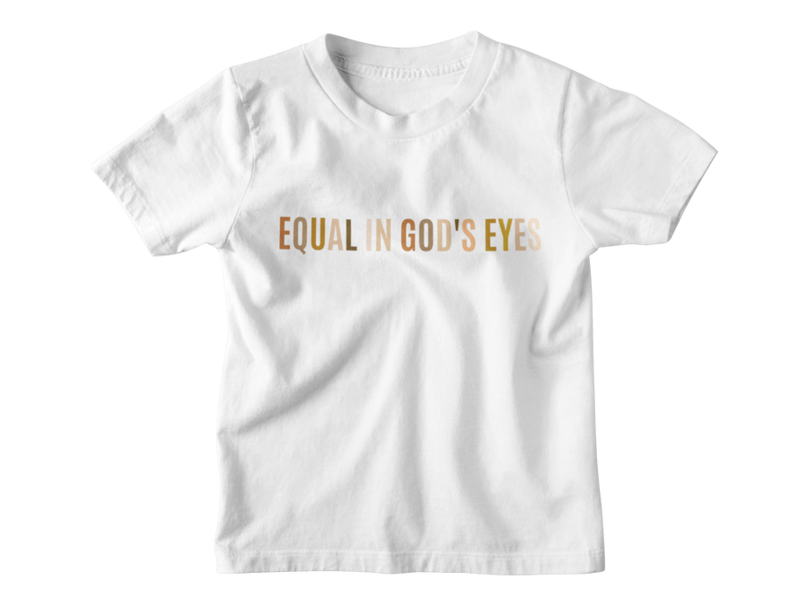 Kids Equal In God’s Eyes Black Multicolor - Tee