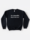 Adult It’s A Beautiful Day To Be Black Sweatshirt