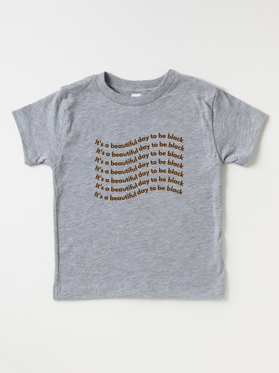 Kids It’s A Beautiful Day To Be Black Wavy - Tee