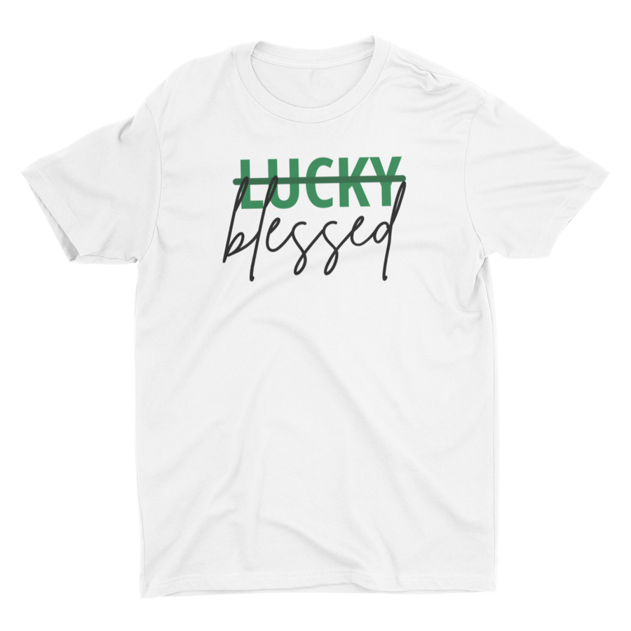 Adult Not Lucky, Blessed Crew Neck