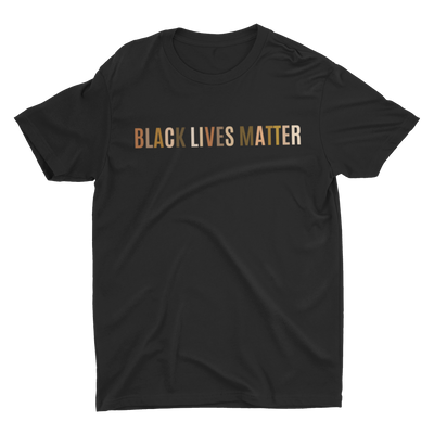 Adult Black Lives Matter White Multicolor Crew Neck