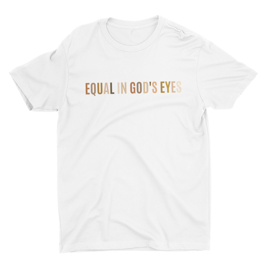 Adult Equal In God’s Eyes Black Multicolor Crew Neck