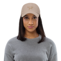 Brown Skin Girl Stone Embroidered Mom Hat