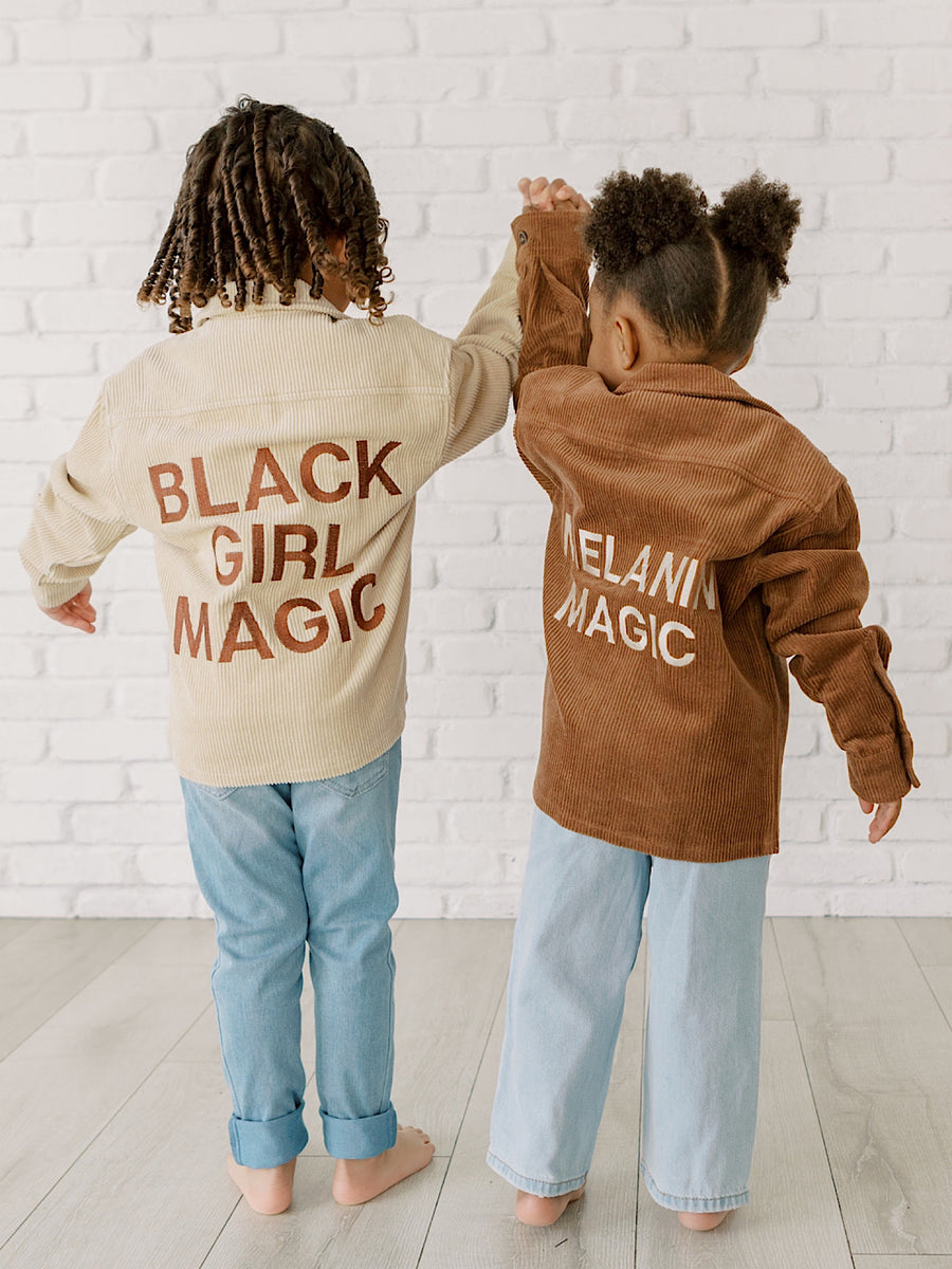 Kids Black Girl Magic Corduroy Jacket