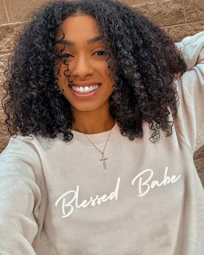 Adult Blessed Babe Sand Sweatshirt