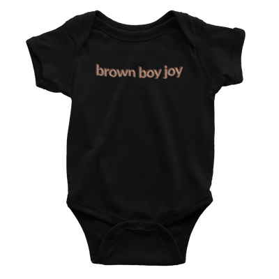 Infant Brown Boy Joy - Bodysuit