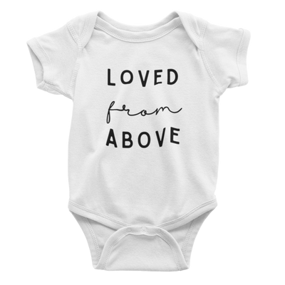 Infant Loved From Above - Black Bodysuit