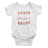 Infant Loved From Above - Cranberry Bodysuit