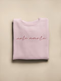 Adult More Amore Script Sweatshirt