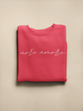 Adult More Amore Script Sweatshirt